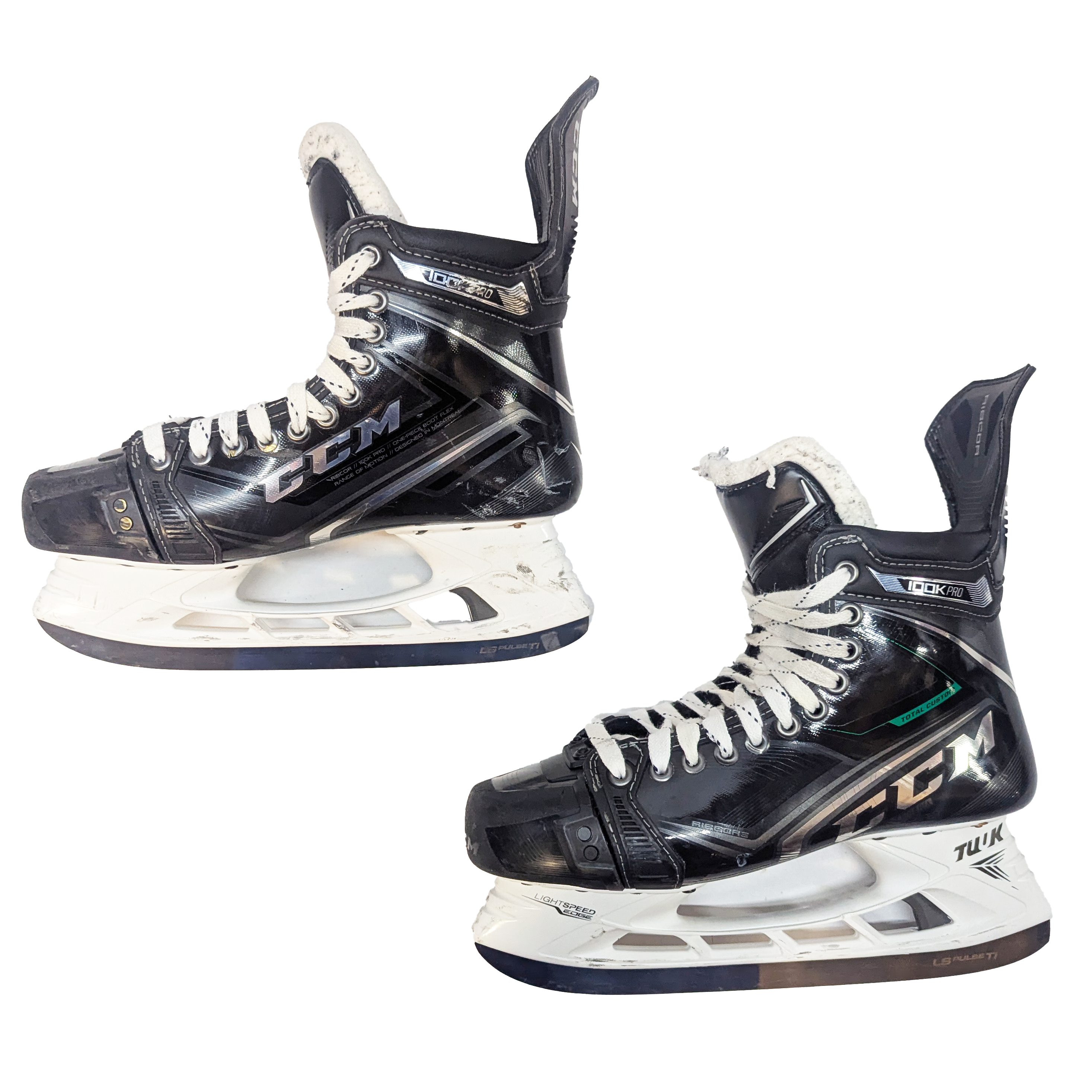 CCM Ribcor 100k Pro - Patins de hockey NCAA Pro Stock d'occasion - Taille 9,5